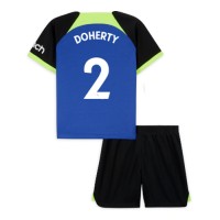 Fotbalové Dres Tottenham Hotspur Matt Doherty #2 Dětské Venkovní 2022-23 Krátký Rukáv (+ trenýrky)